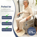 Yescom Raised Toilet Seat w/ Handles Height Adjustable Holds 375lbs