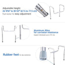 Yescom Handicap Toilet Safety Rail Grab Bar 375lbs Support Adjustable