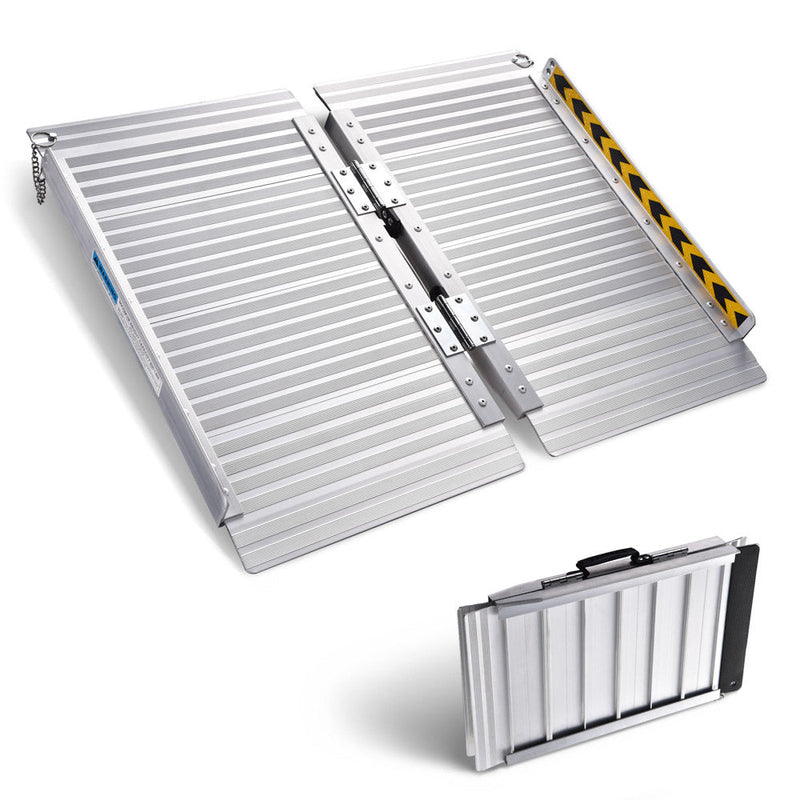 Yescom Wheelchair Ramp 600lb Capacity 2'x29" Aluminum Single-Step