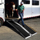 Yescom Wheelchair Ramp 600lb Capacity 6'x29" Aluminum w/ Non-Slip Surface