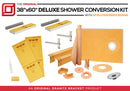 The Original™ Deluxe 38" x 60" Shower Conversion Kit with Orange Waterproof Board