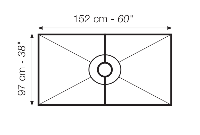 The Original™ Deluxe 38" x 60" Shower Conversion Kit with Orange Waterproof Board