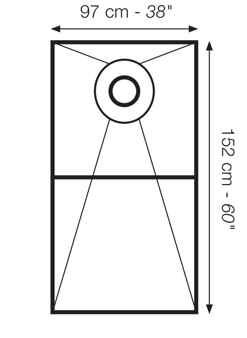 Original Deluxe 38"x60" Shower Conversion Kit with Orange XPS Board