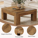39" Coffee Table, Farmhouse Square Accent Center Cocktail Table