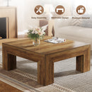 39" Coffee Table, Farmhouse Square Accent Center Cocktail Table