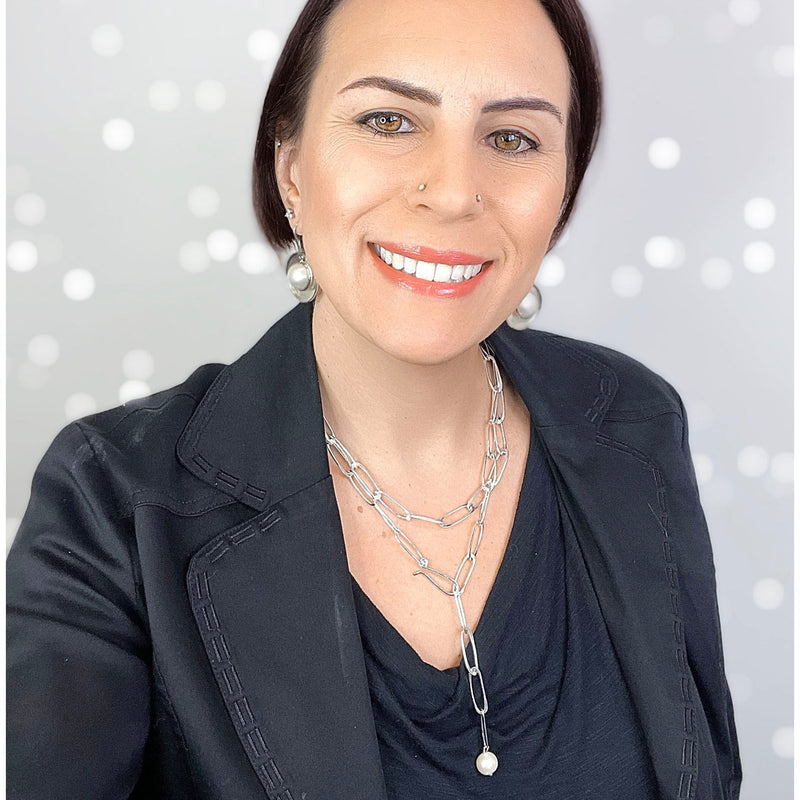 39" Freshwater Pearl Clip Necklace, Convertible to Bracelet or Belt by Balaam Jewelry