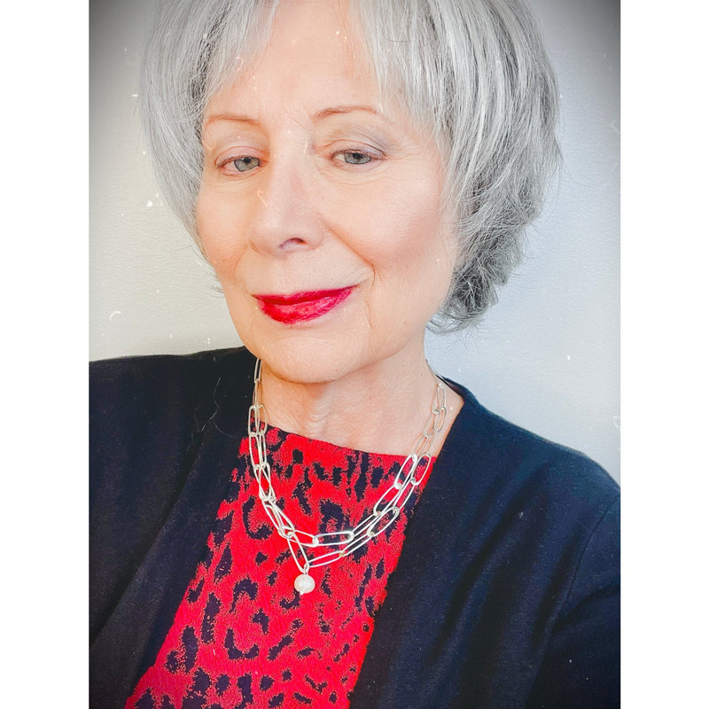 39" Freshwater Pearl Clip Necklace, Convertible to Bracelet or Belt by Balaam Jewelry