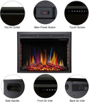 39 Inch Electric Fireplace Insert Adjuatble Flame Colors 939A