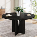 39" Round Dining Table, Farmhouse Kitchen Table for 4 People