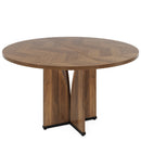 39" Round Dining Table, Farmhouse Kitchen Table for 4 People