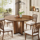 39" Round Dining Table, Farmhouse Kitchen Table for 4 People