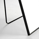 65" Arched Full Length Mirror Floor Dressing Mirror - Black