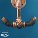 1/2 in. x 4 in. Red Brass Pipe