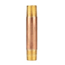 1/2 in. x 4 in. Red Brass Pipe