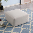No Assembly Required Black Sofa Ottoman