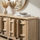 Rowan - 4 Door Sideboard Cabinet - Natural by HouseOfZazla