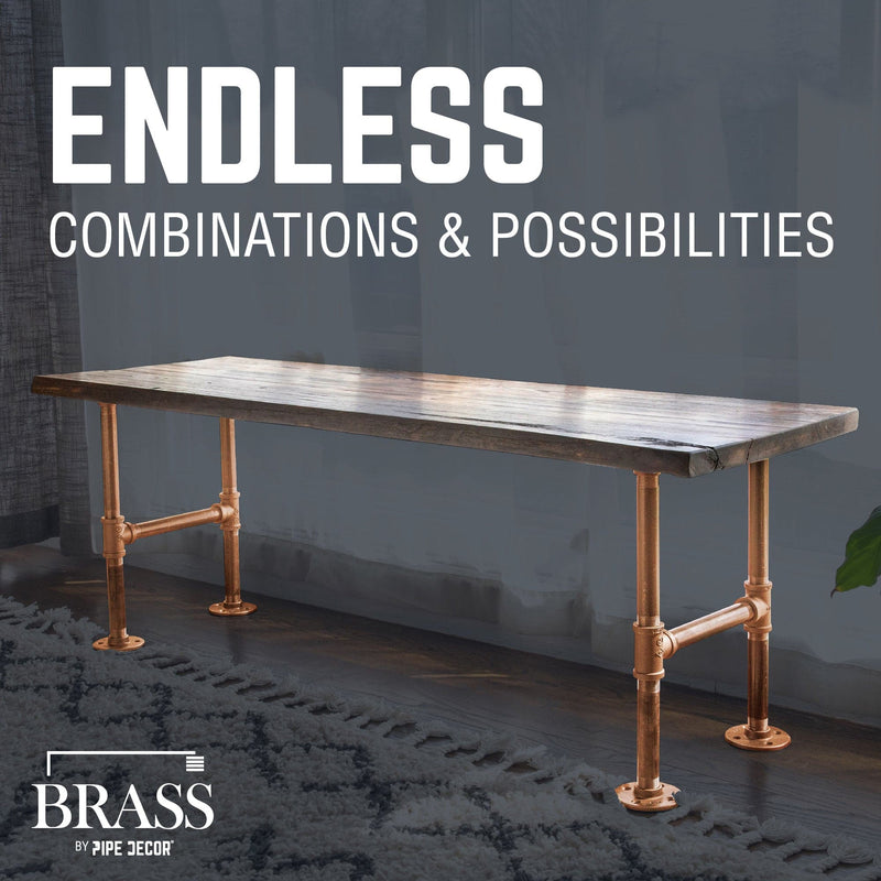 3/4 in. x 10 in. Red Brass Pipe