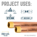 3/4 in. x 18 in. Red Brass Pipe