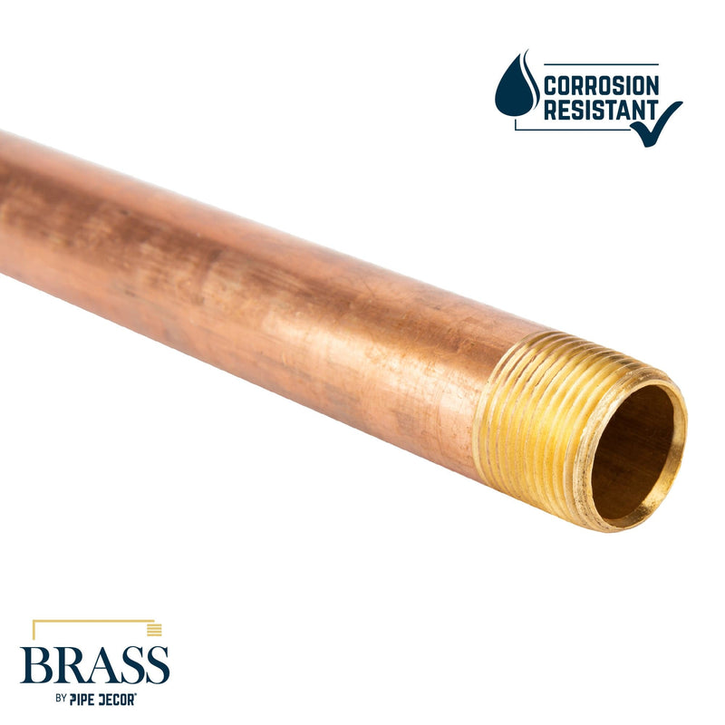 3/4 in. x 2 in. Red Brass Pipe