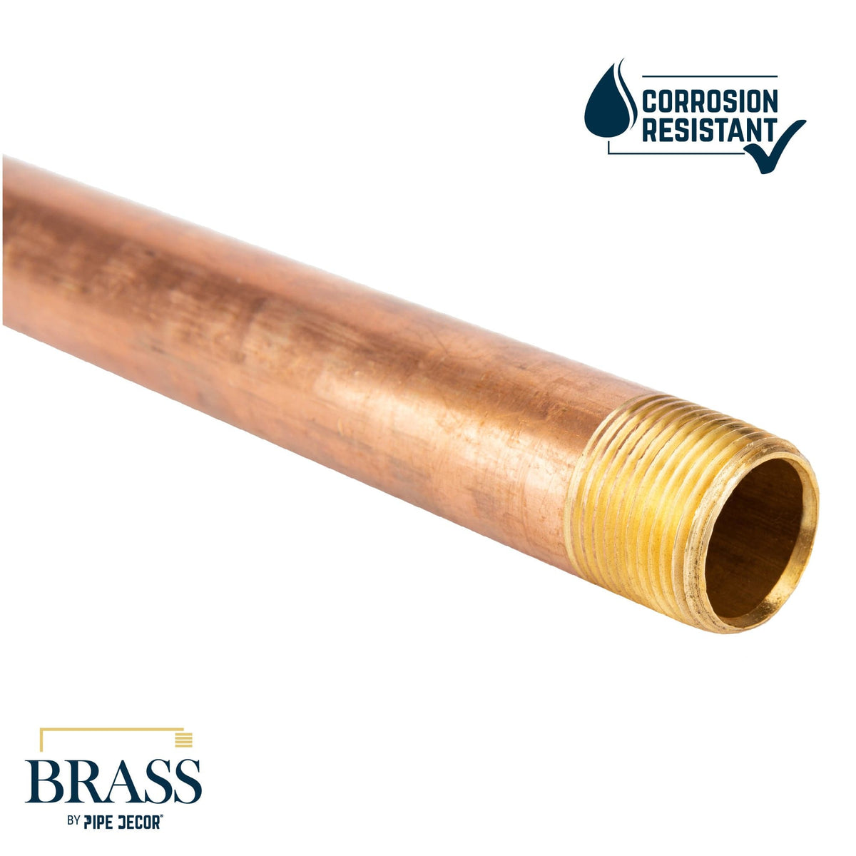 3/4 in. x 8 in. Red Brass Pipe, photo 4 of 9