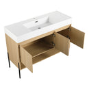 Modern Bathroom Vanity Combo With Single Resin Sink And Storage Cabinet by HouseOfZazla