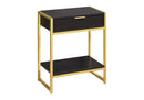Accent Side Table, Storage Drawer, Spacious Tabletop by HouseOfZazla