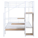 Bunk Bed With Lateral Storage Ladder And Wardrobe by HouseOfZazla