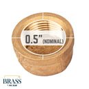 3/4 in. Red Brass Cap