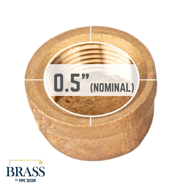 3/4 in. Red Brass Cap