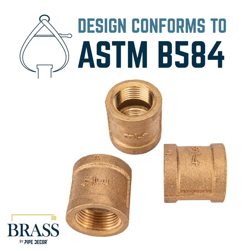 3/4 in. Red Brass Coupling