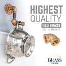 1/2 in. Red Brass 90 Degree Elbow