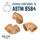 3/4 in. Red Brass 90 Degree Elbow