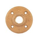 1/2 in. Red Brass Flange by PIPE DECOR