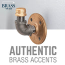 1/2 in. Red Brass Flange by PIPE DECOR
