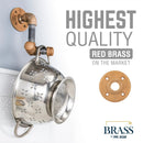 1/2 in. Red Brass Flange by PIPE DECOR
