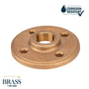 1/2 in. Red Brass Flange by PIPE DECOR