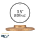 1/2 in. Red Brass Flange by PIPE DECOR