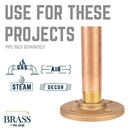 1/2 in. Red Brass Flange by PIPE DECOR