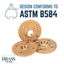 3/4 in. Red Brass Flange