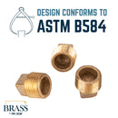 3/4 in. Red Brass Plug