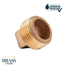 3/4 in. Red Brass Plug