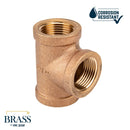 3/4 in. Red Brass Tee