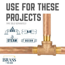 3/4 in. Red Brass Tee