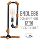 3/4 in. Red Brass Tee