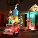 Outsunny 9ft Christmas Inflatables Outdoor Decorations