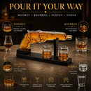 Whiskey Decanter Set 7.7 Oz with Two 1.6 Oz