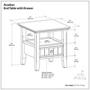 Acadian - End Table With Drawer by Unique Piece Furniture