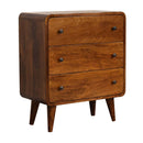 3 Drawer Mini Curved Chest by Unique Piece Furniture