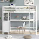 Loft Bed With Drawers With Desk And Shelves by HouseOfZazla
