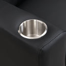 Sally Deluxe Kids Recliner Chair With Cup Holder - Black by HouseOfZazla